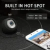 Camara Mini Espia Wifi de seguridad A9 con Wi-Fi, Batería Recargable y Carga Tipo-C, Monitoreo Remoto 24/7 vía Aplicación Móvil, Cámara de Vigilancia Interior para Escritorio en Casa/Oficina (), Diseño Elegante, Vídeo de Alta Calidad