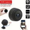 Camara Mini Espia Wifi de seguridad A9 con Wi-Fi, Batería Recargable y Carga Tipo-C, Monitoreo Remoto 24/7 vía Aplicación Móvil, Cámara de Vigilancia Interior para Escritorio en Casa/Oficina (), Diseño Elegante, Vídeo de Alta Calidad