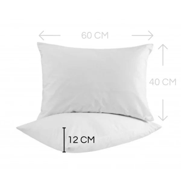 Almohada ergonómica rellena de fibra siliconada de algodón, diseñada para ofrecer un descanso confortable, fresco e higiénico. Ideal para cualquier posición al dormir. Medidas: 60x40 cm. Combo de 4 unidades por $59.900 con envío gratuito y pago contra entrega.
