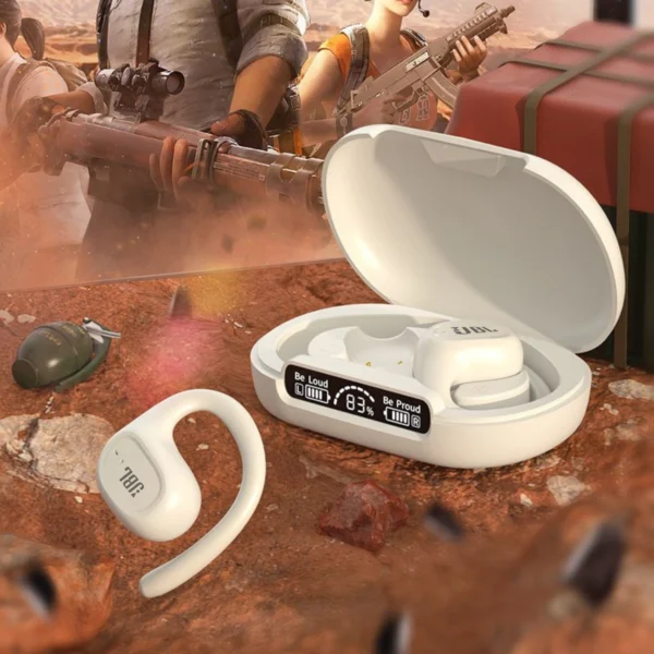LOS AUDIFONOS MÁS RAROS JBL S200 y potentesDisfruta hasta 96 horas de música, sonido Hi-Fi con graves profundos, resistencia al agua IP7, y Bluetooth 5.3 con emparejamiento automático. Perfectos para entrenar, trabajar o relajarte, con pantalla LED y control total al alcance de tu mano.
