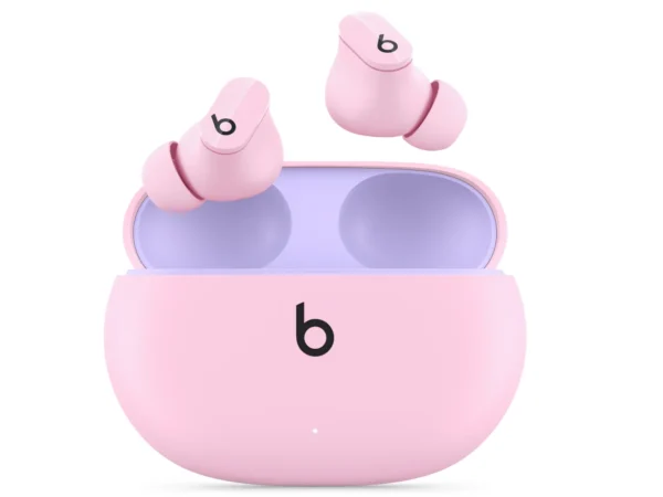 Beats Studio Buds – Auriculares inalámbricos con sonido potente, cancelación activa de ruido, modo transparencia y audio espacial Dolby Atmos. Resistentes al sudor (IPX4), cómodos y compactos, con Bluetooth 5.0, estuche de carga USB-C y compatibilidad con iOS y Android. 📦 Incluyen almohadillas en 4 tamaños y cable USB-C.