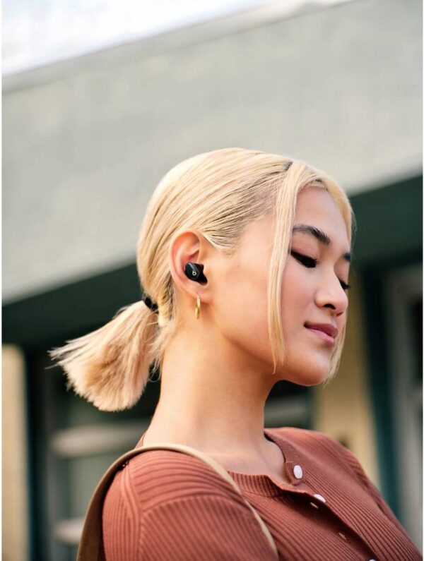 Beats Studio Buds – Auriculares inalámbricos con sonido potente, cancelación activa de ruido, modo transparencia y audio espacial Dolby Atmos. Resistentes al sudor (IPX4), cómodos y compactos, con Bluetooth 5.0, estuche de carga USB-C y compatibilidad con iOS y Android. 📦 Incluyen almohadillas en 4 tamaños y cable USB-C.