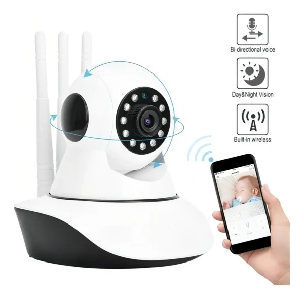 Cámara de Seguridad WiFi 360° Full HD 1080p